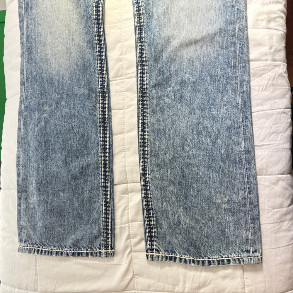 NWT Mens Size 33 Rock Revival Straight Leg Jeans - Picture 4 of 16